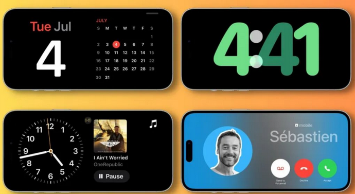 尧都苹果手机维修分享iOS17横屏充电待机显示有什么好处 