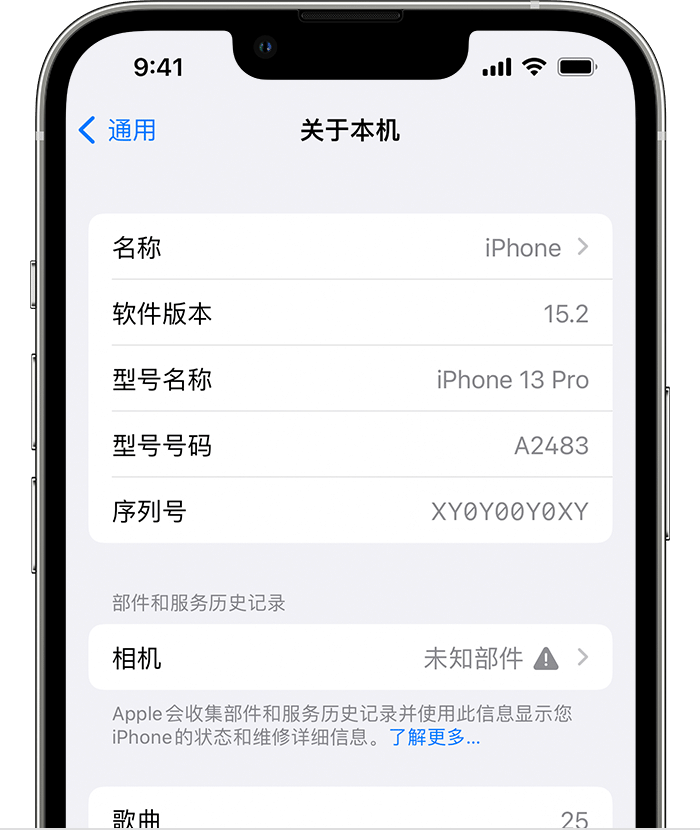 尧都苹果维修分享iPhone 出现提示相机“未知部件”是什么原因？ 